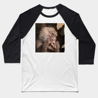 Baboon Pedicure Baseball T-Shirt